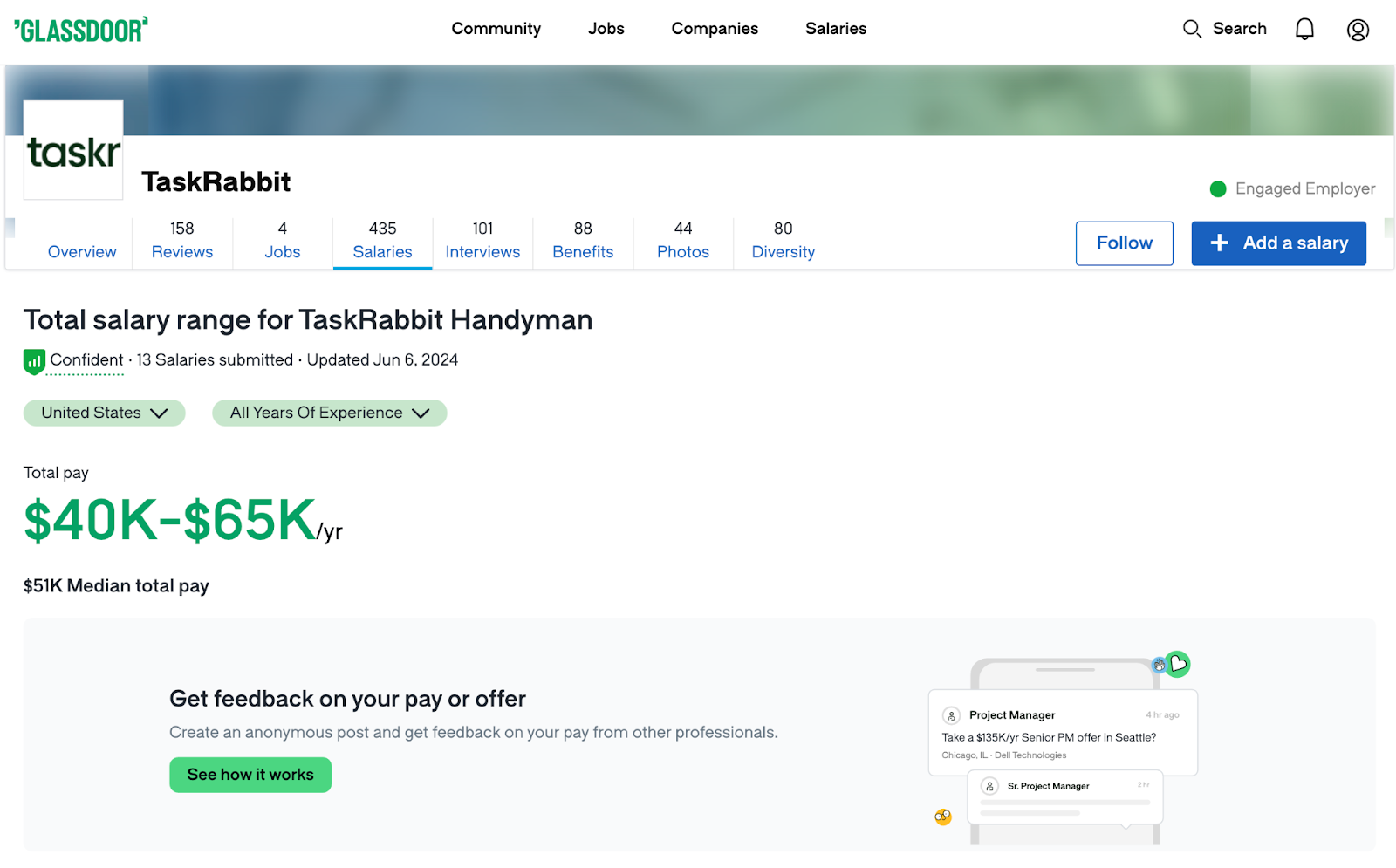 taskrabbit review tasker average salary glassdoor.com