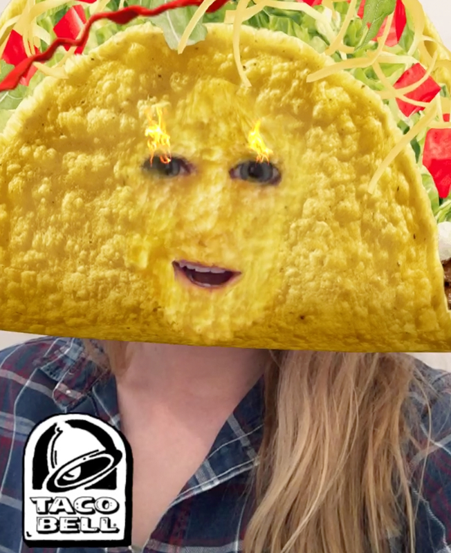 Taco Bell Snapchat lens